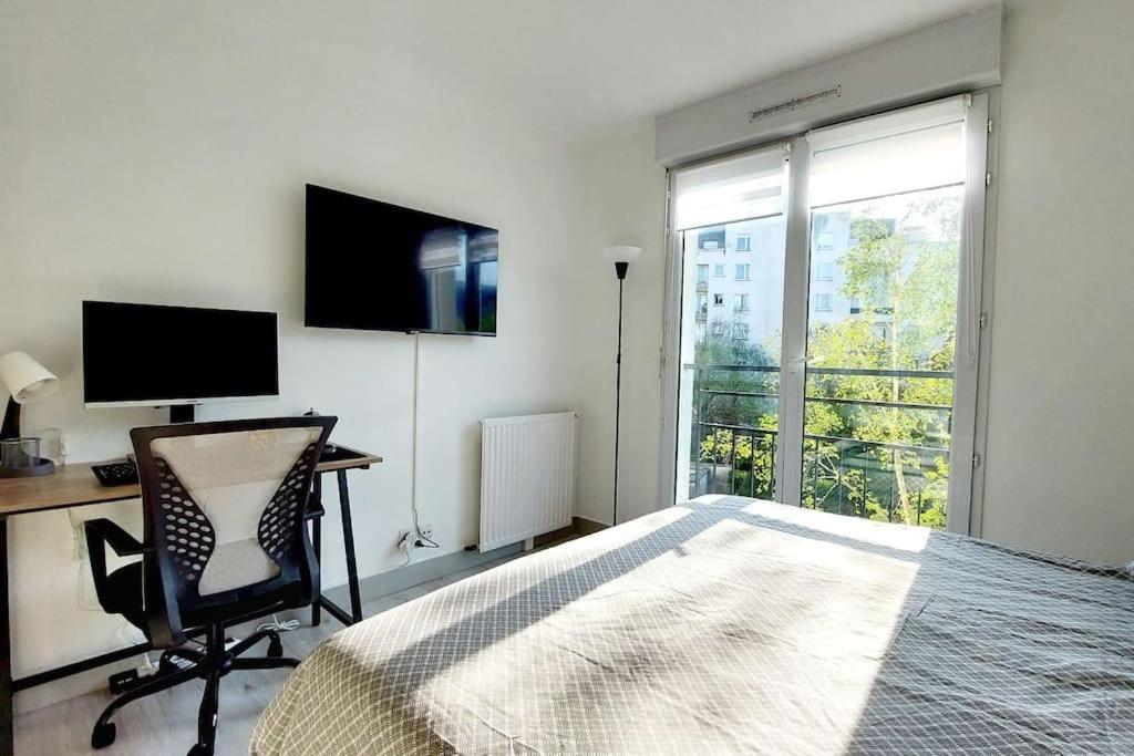 Cosy Home 2, 2 Chambres, 6 Personnes, 3 Min Gare, Parking Cergy Dış mekan fotoğraf